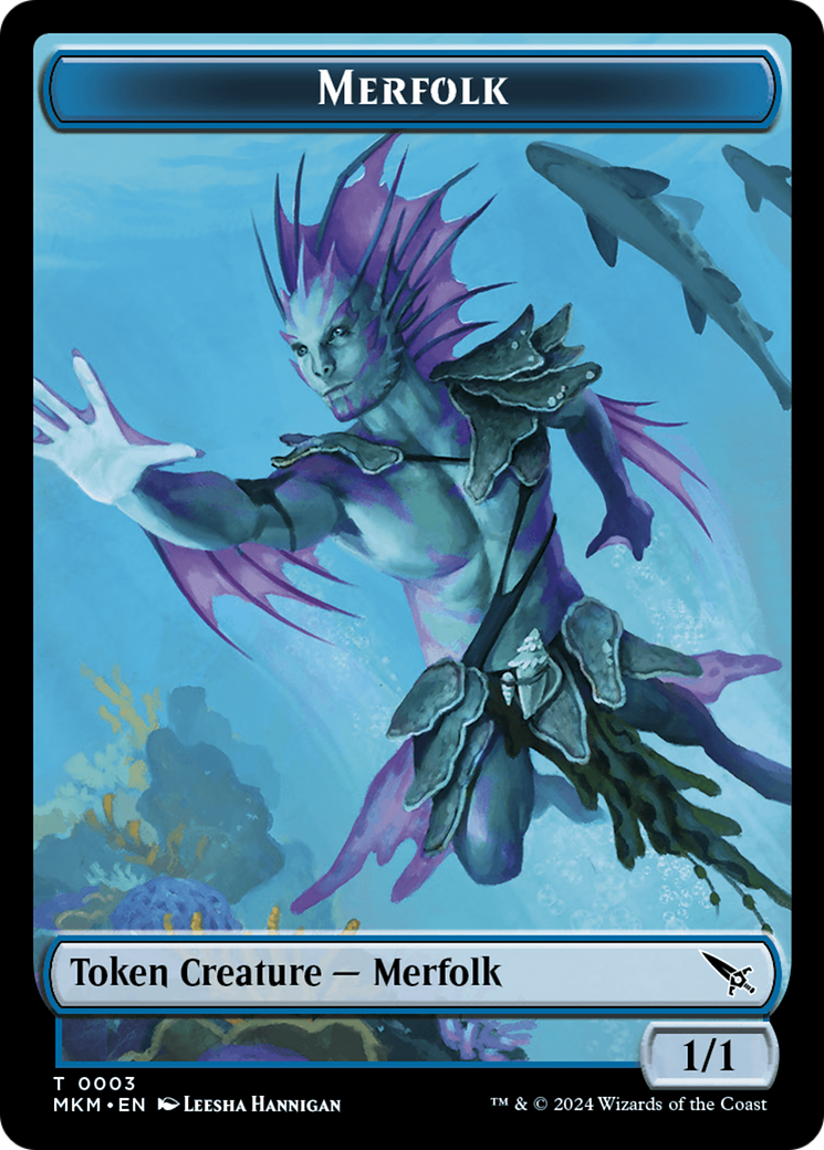 Merfolk Token [Murders at Karlov Manor Tokens] | Golgari Games