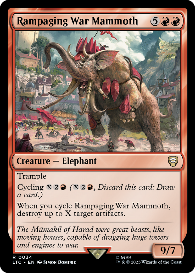 Rampaging War Mammoth [The Lord of the Rings: Tales of Middle-Earth Commander] | Local Legends