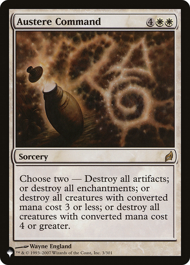 Austere Command [The List] | Local Legends