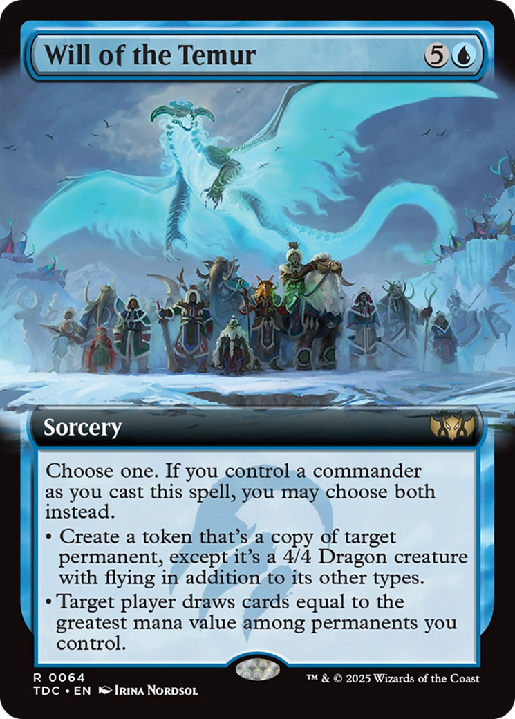 Will of the Temur (Extended Art) [Tarkir: Dragonstorm Commander] | Local Legends