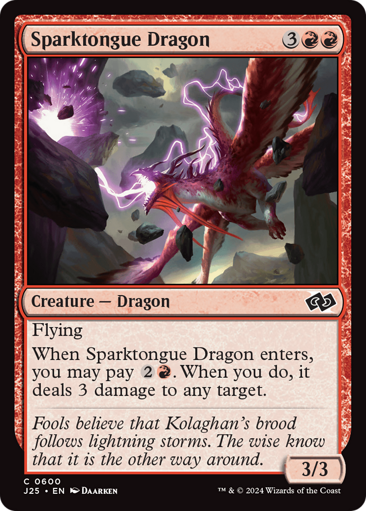 Sparktongue Dragon [Foundations Jumpstart] | Local Legends