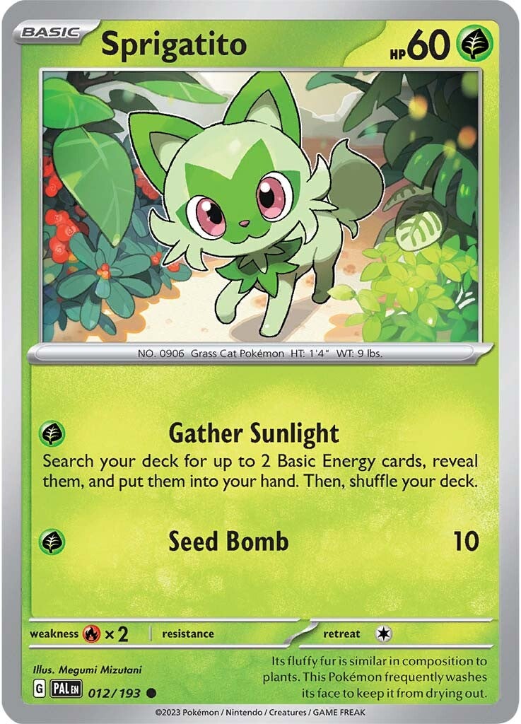 Sprigatito (012/193) [Scarlet & Violet: Paldea Evolved] | Golgari Games