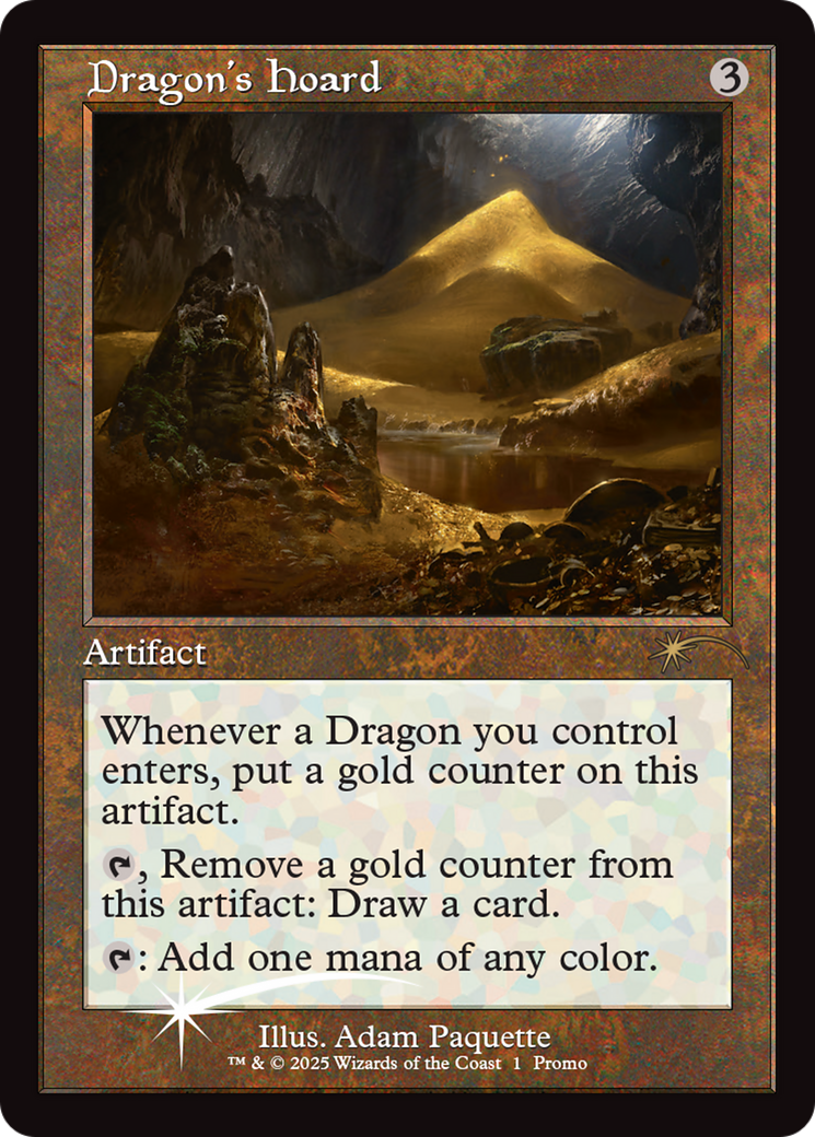 Dragon's Hoard (Retro Frame) [Wizards Play Network 2025] | Local Legends