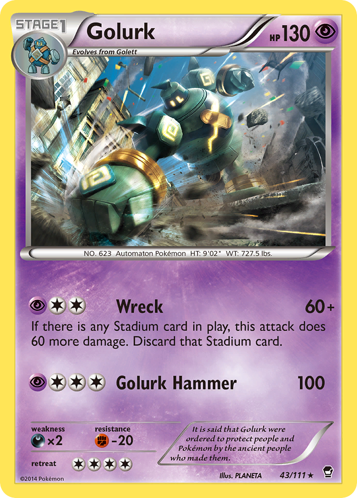 Golurk (43/111) [XY: Furious Fists] | Local Legends