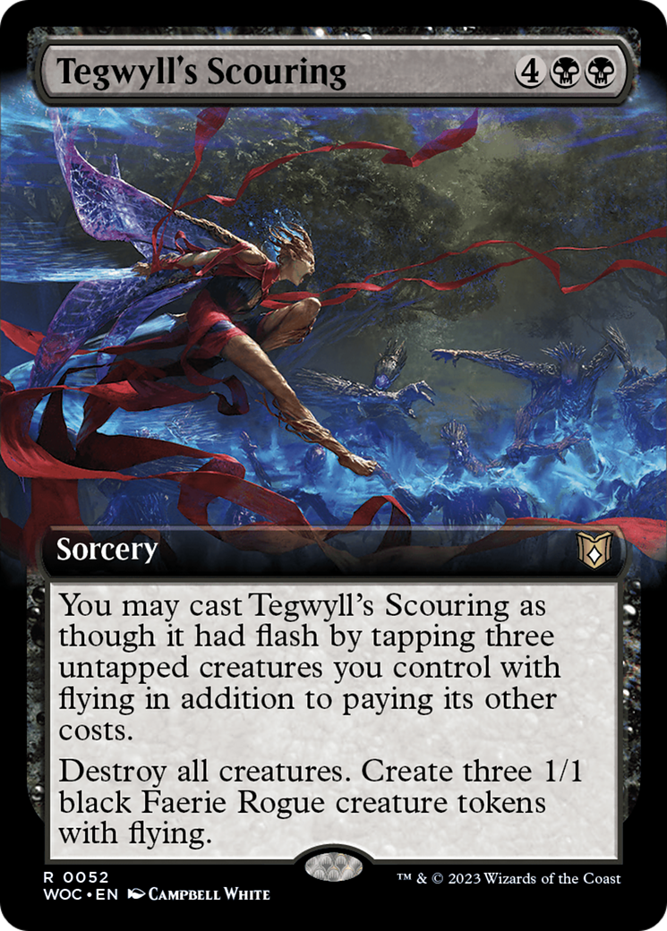 Tegwyll's Scouring (Extended Art) [Wilds of Eldraine Commander] | Local Legends