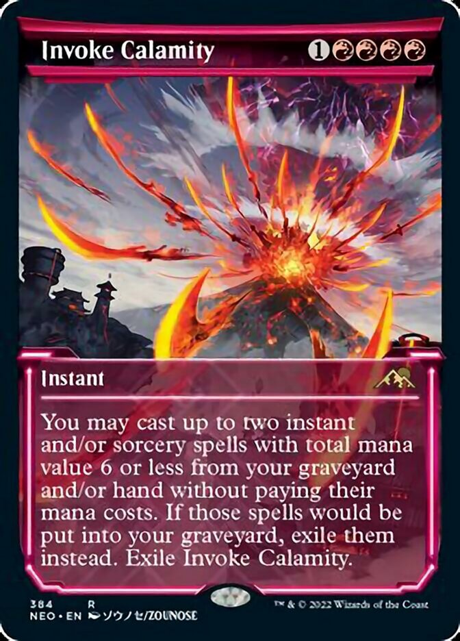Invoke Calamity (Showcase Soft Glow) [Kamigawa: Neon Dynasty] | Local Legends