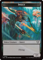 Insect // Beast (0005) Double-Sided Token [Edge of Eternities Commander Tokens] | Local Legends