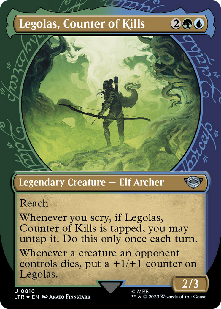 Legolas, Counter of Kills (Showcase) (Surge Foil) [The Lord of the Rings: Tales of Middle-Earth] | Local Legends