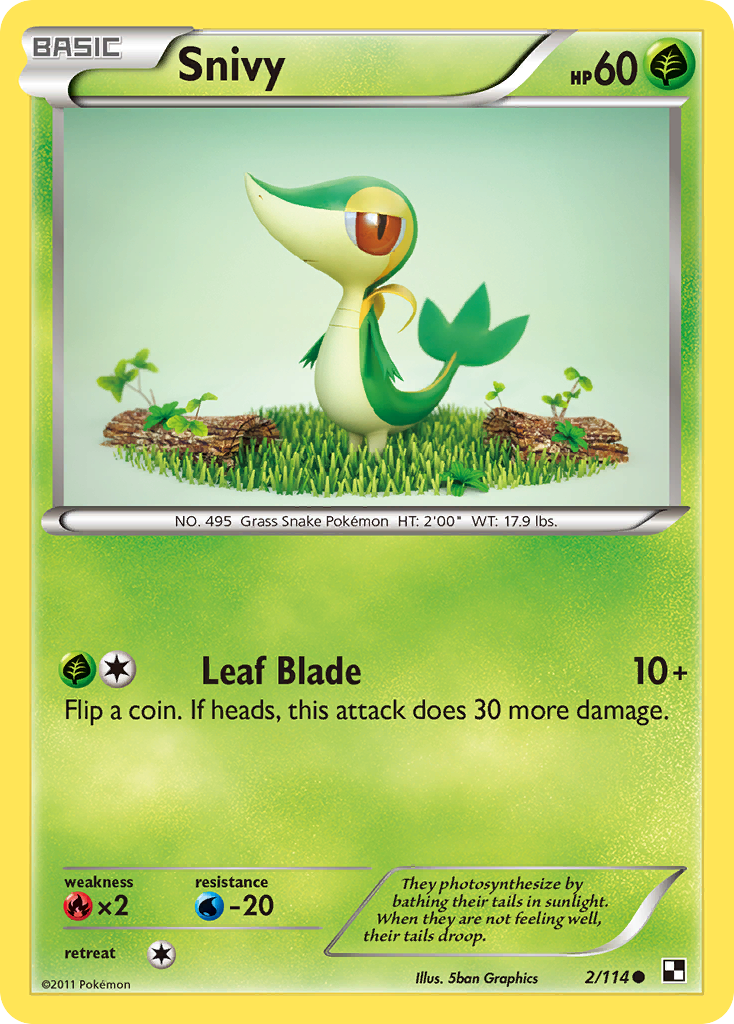 Snivy (2/114) [Black & White: Base Set] | Local Legends