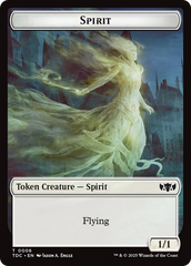 Spirit // Treasure Double-Sided Token [Tarkir: Dragonstorm Commander Tokens] | Local Legends