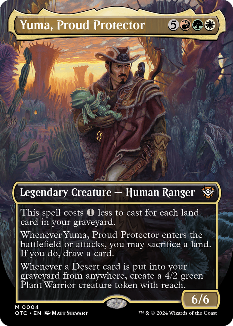 Yuma, Proud Protector (Borderless) [Outlaws of Thunder Junction Commander] | Golgari Games