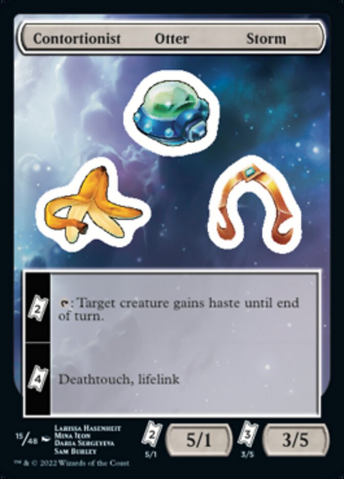 Contortionist Otter Storm [Unfinity Stickers] | Golgari Games