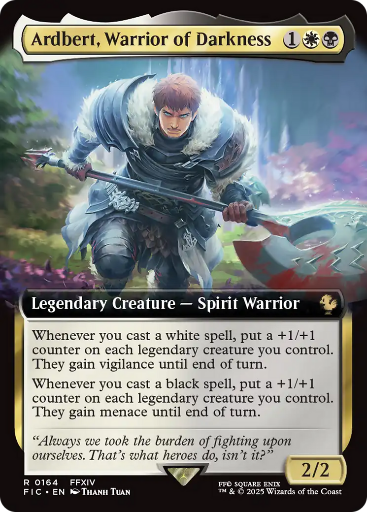Ardbert, Warrior of Darkness (Extended Art) [FINAL FANTASY Commander] | Local Legends
