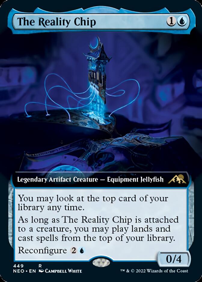 The Reality Chip (Extended Art) [Kamigawa: Neon Dynasty] | Golgari Games