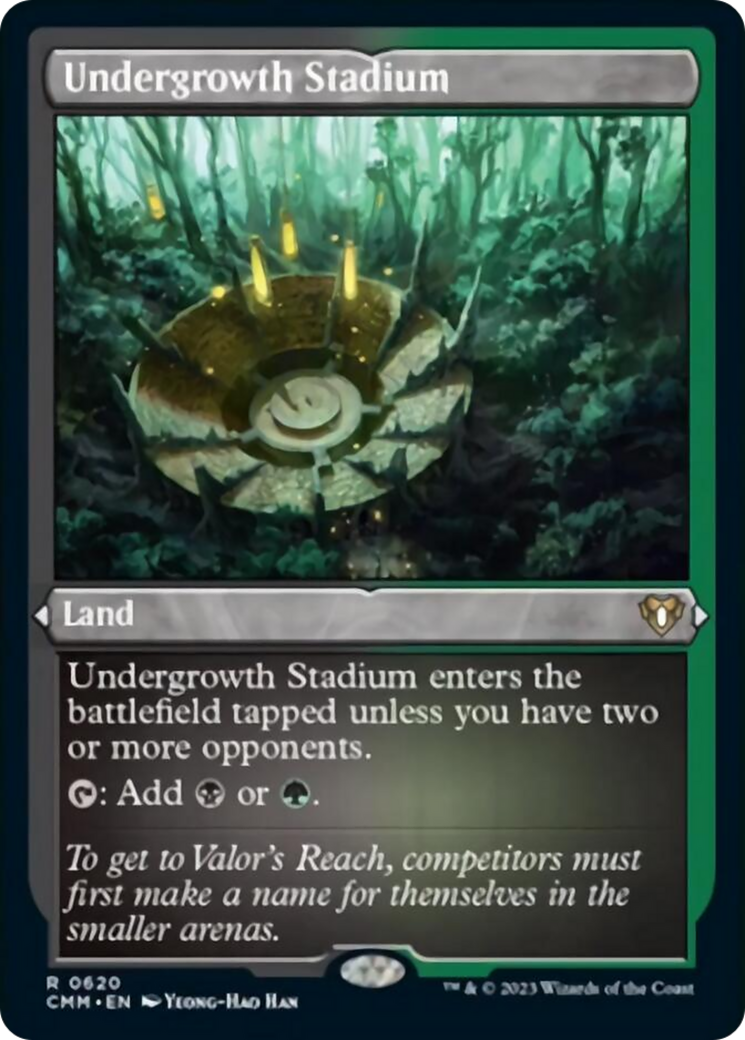 Undergrowth Stadium (Foil Etched) [Commander Masters] | Local Legends