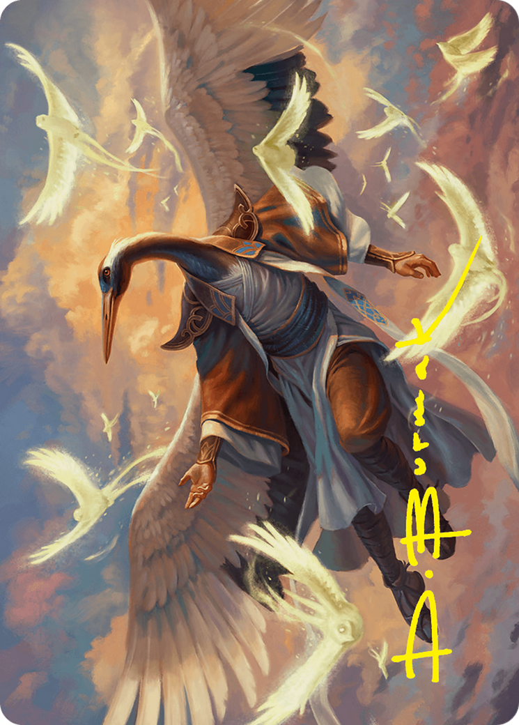 Kykar, Zephyr Awakener Art Card (16/54) (Gold-Stamped Signature) [Foundations Art Series] | Local Legends