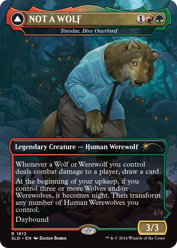 NOT A WOLF - Tovolar, Dire Overlord [Secret Lair Drop Series] | Golgari Games