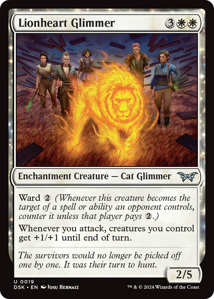 Lionheart Glimmer [Duskmourn: House of Horror] | Golgari Games