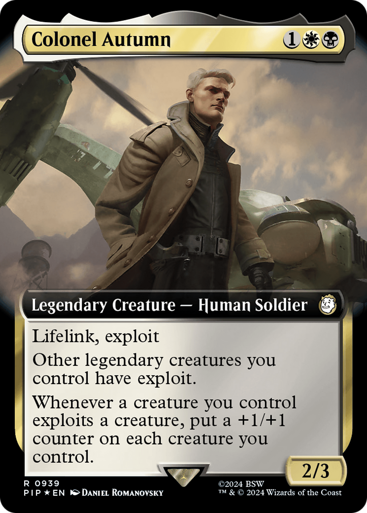 Colonel Autumn (Extended Art) (Surge Foil) [Fallout] | Golgari Games