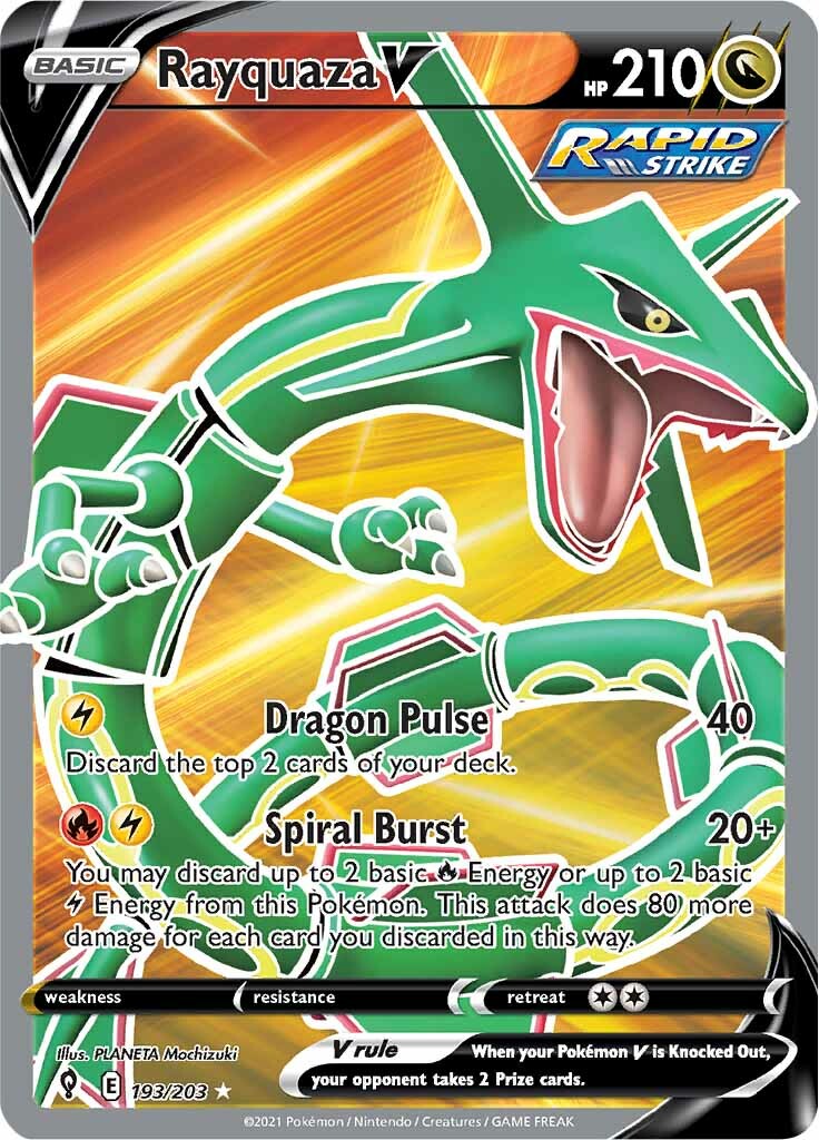 Rayquaza V (193/203) [Sword & Shield: Evolving Skies] | Golgari Games