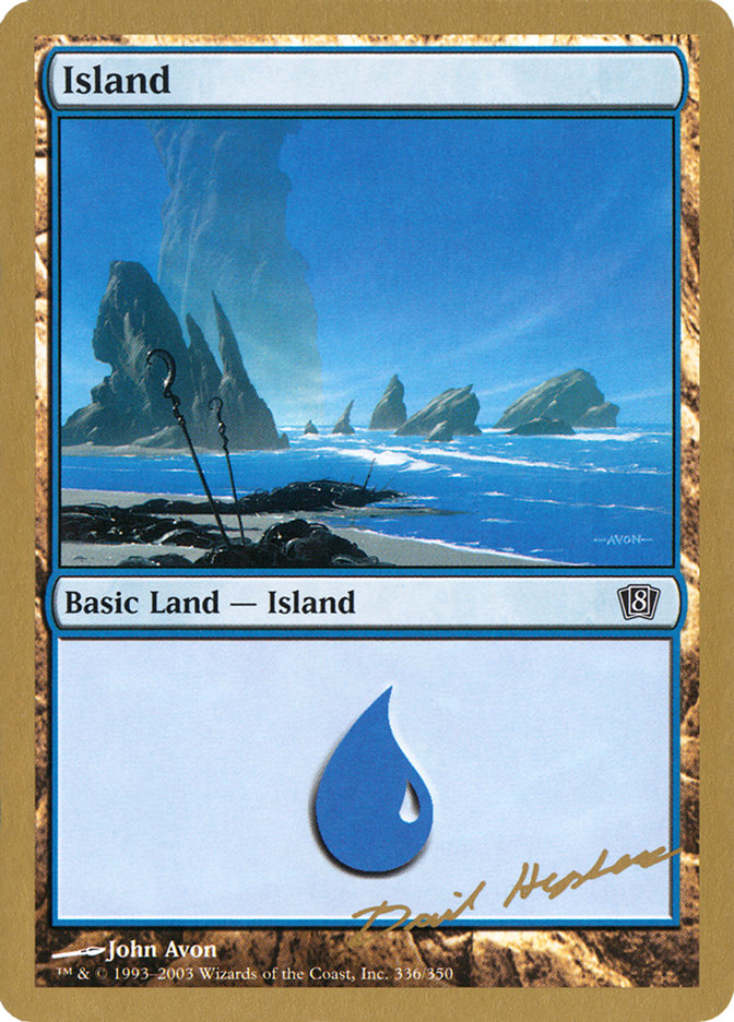 Island (dh336) (Dave Humpherys) [World Championship Decks 2003] | Golgari Games