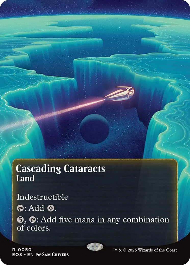 Cascading Cataracts (0050) (Borderless) [Edge of Eternities: Stellar Sights] | Local Legends