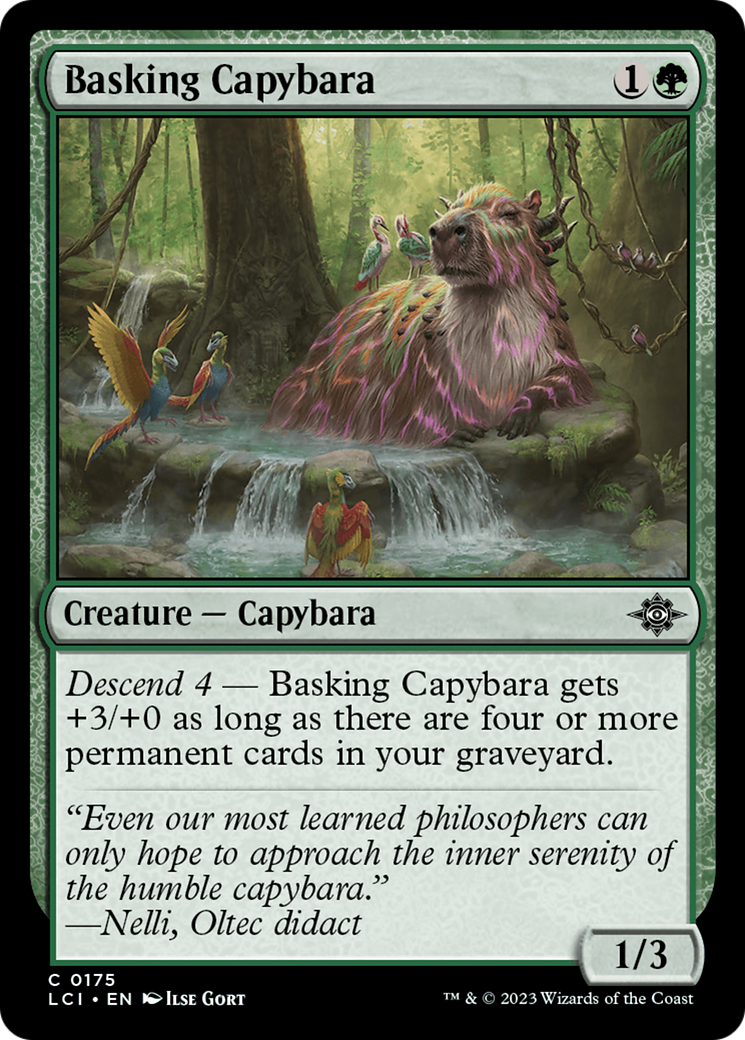 Basking Capybara [The Lost Caverns of Ixalan] | Golgari Games