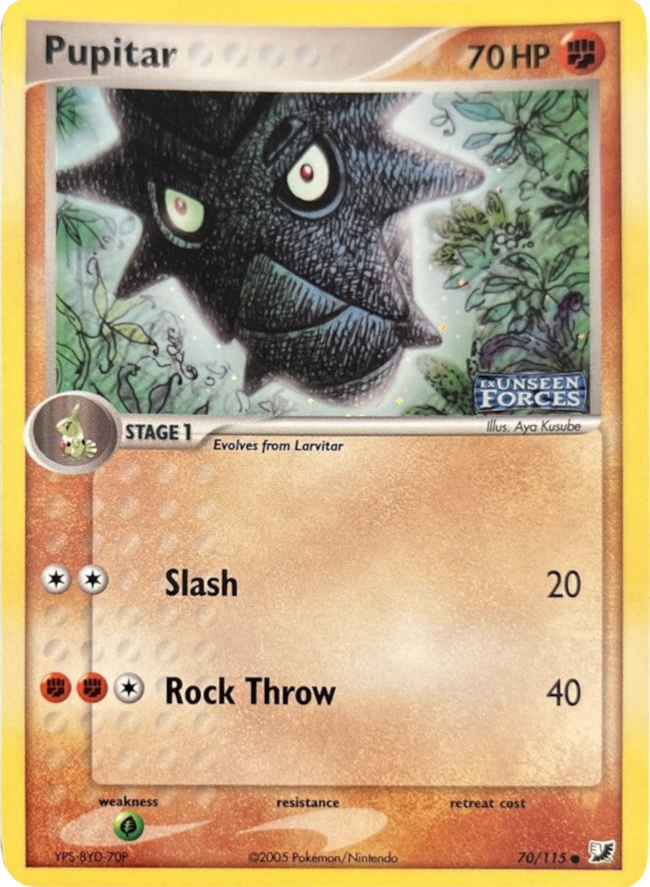 Pupitar (70/115) (Stamped) [EX: Unseen Forces] | Local Legends