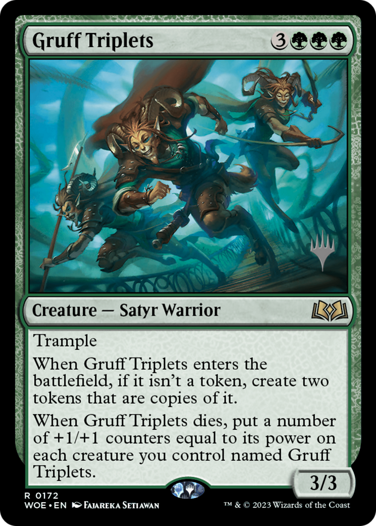 Gruff Triplets (Promo Pack) [Wilds of Eldraine Promos] | Local Legends