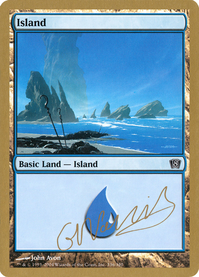 Island (gn336) (Gabriel Nassif) [World Championship Decks 2004] | Golgari Games