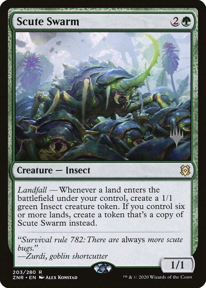 Scute Swarm (Promo Pack) [Zendikar Rising Promos] | Local Legends