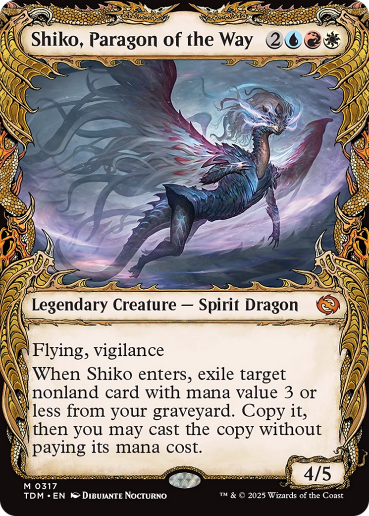 Shiko, Paragon of the Way (Showcase) [Tarkir: Dragonstorm] | Local Legends