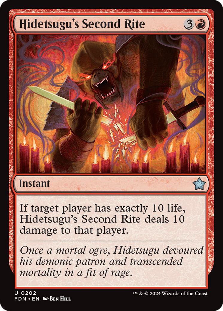 Hidetsugu's Second Rite [Foundations] | Local Legends