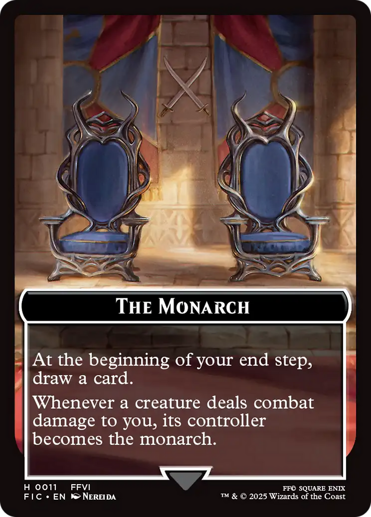The Blackjack // The Monarch Double-Sided Token (Surge Foil) [FINAL FANTASY Commander Tokens] | Local Legends