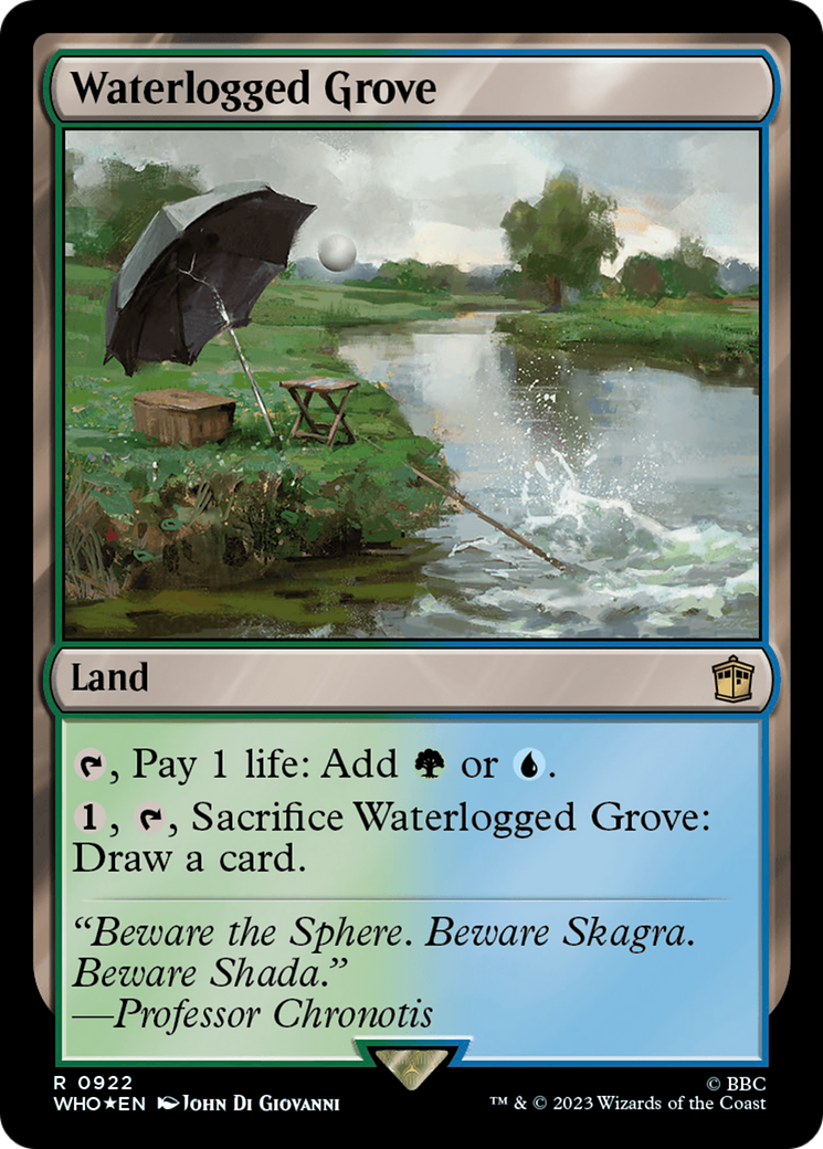 Waterlogged Grove (Surge Foil) [Doctor Who] | Golgari Games