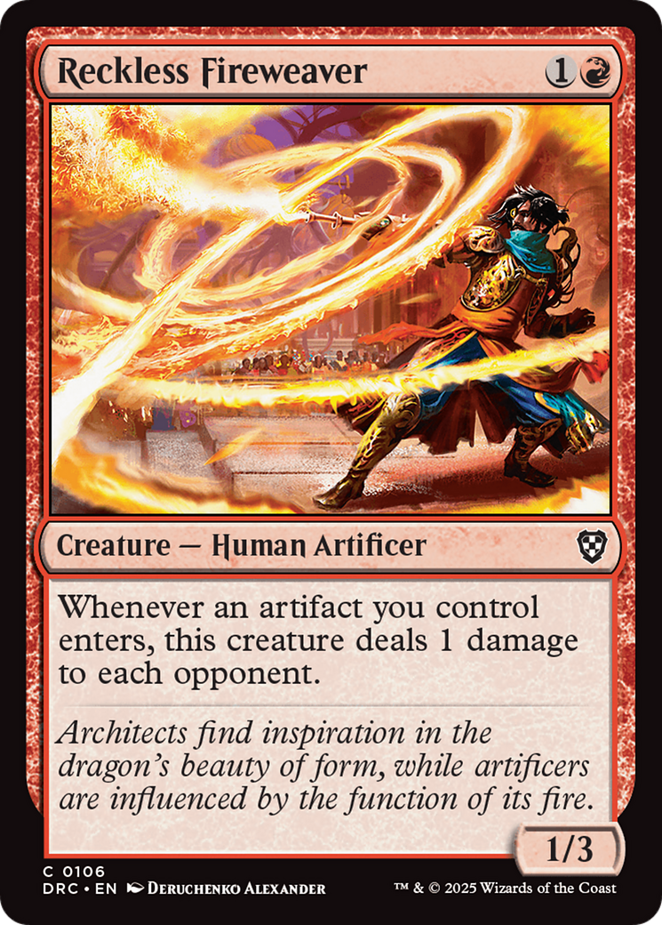 Reckless Fireweaver [Aetherdrift Commander] | Local Legends
