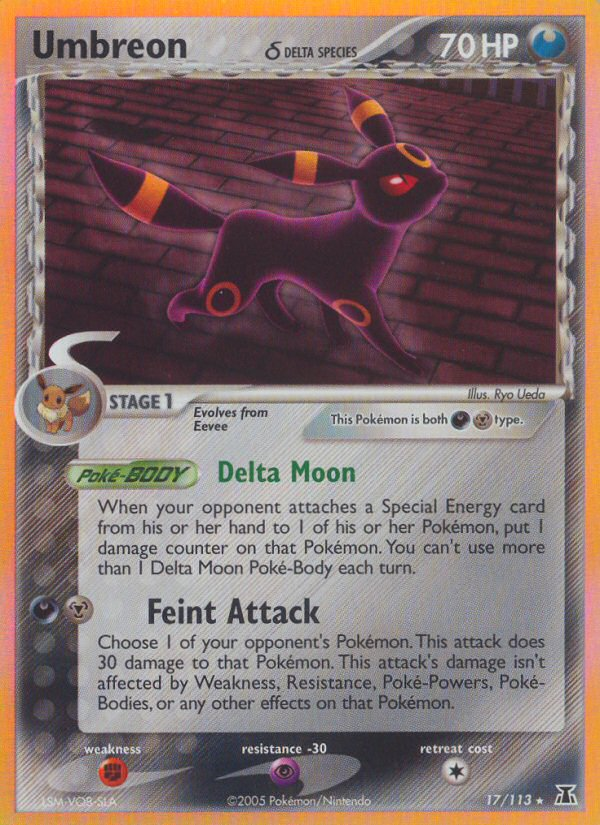 Umbreon (17/113) (Delta Species) [EX: Delta Species] | Local Legends