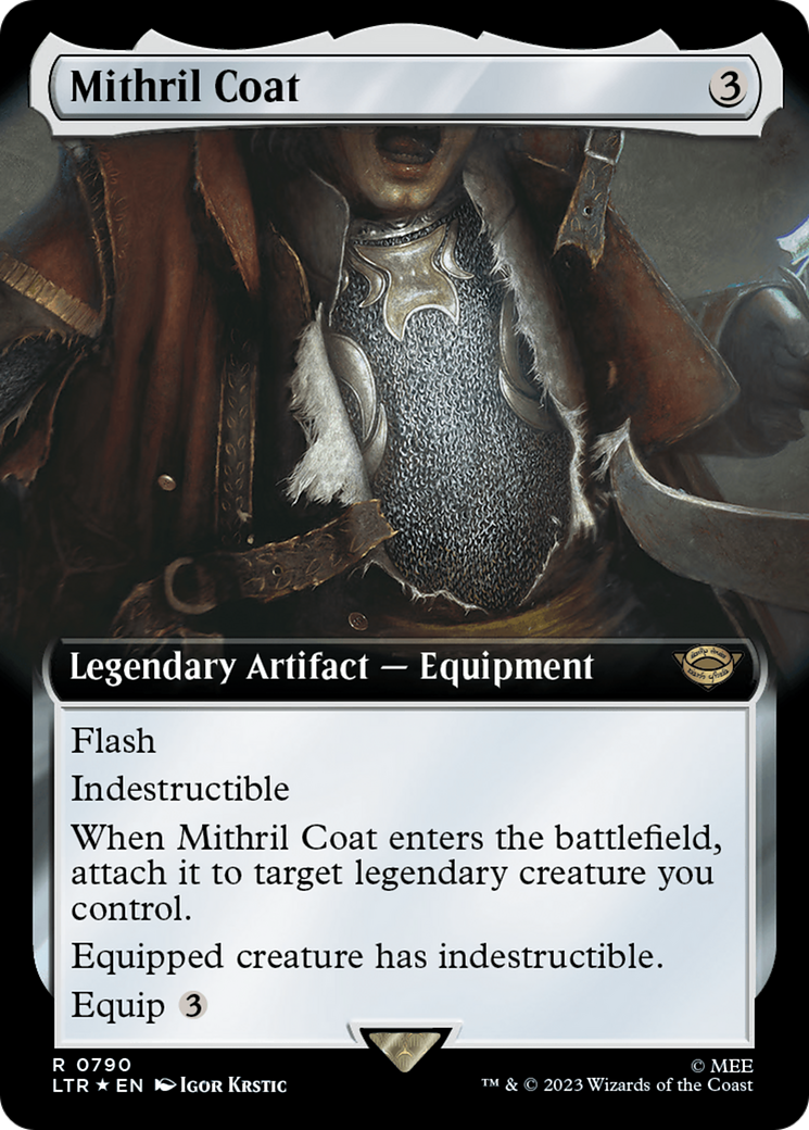 Mithril Coat (Extended Art) (Surge Foil) [The Lord of the Rings: Tales of Middle-Earth] | Golgari Games