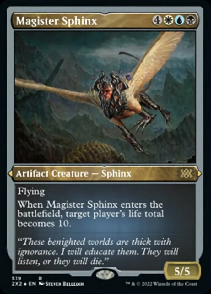 Magister Sphinx (Foil Etched) [Double Masters 2022] | Local Legends