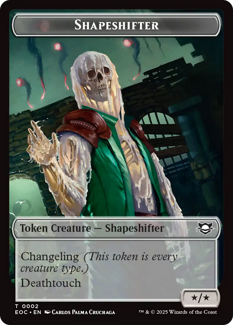 Shapeshifter // Golem (0013) Double-Sided Token [Edge of Eternities Commander Tokens] | Local Legends
