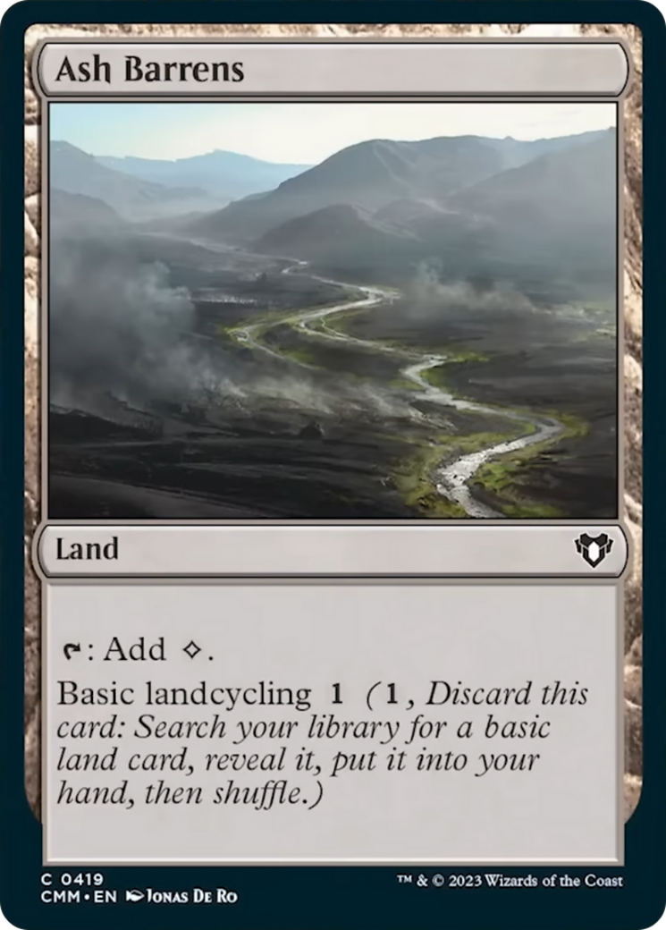 Ash Barrens [Commander Masters] | Golgari Games