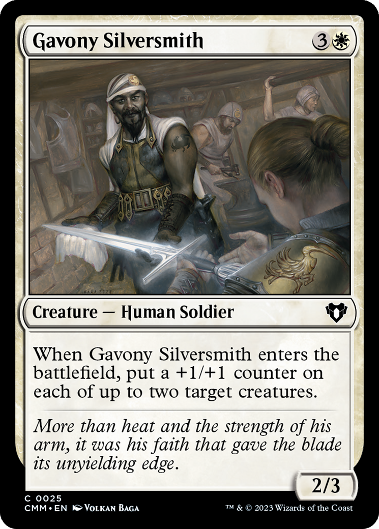 Gavony Silversmith [Commander Masters] | Golgari Games