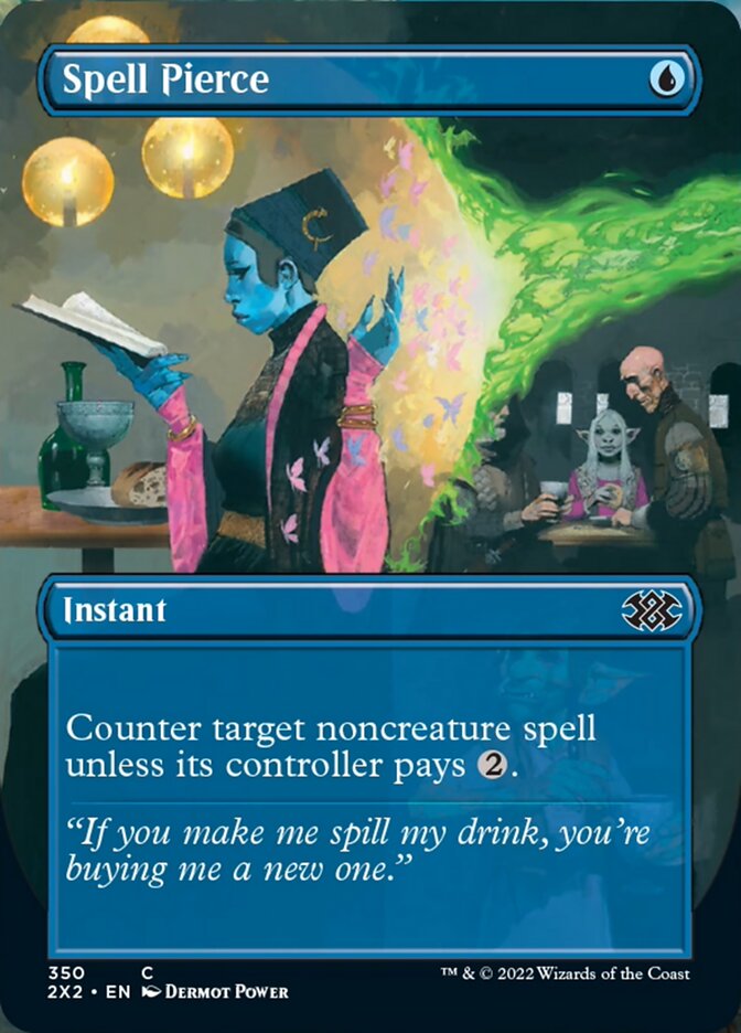 Spell Pierce (Borderless Alternate Art) [Double Masters 2022] | Local Legends