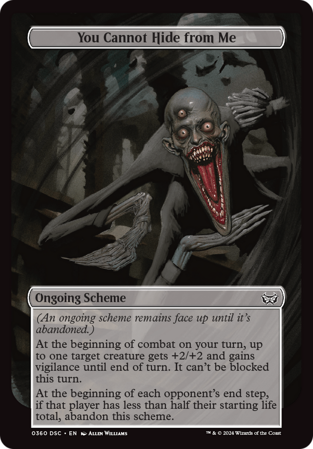 You Cannot Hide from Me (Full Art) [Duskmourn: House of Horror Commander] | Golgari Games