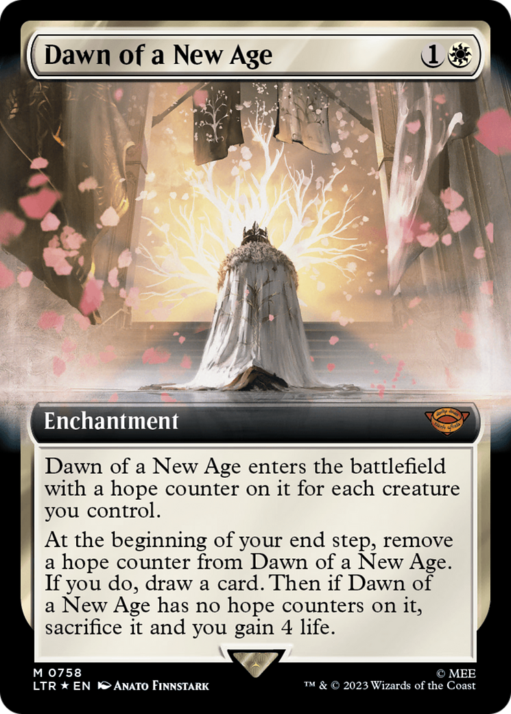 Dawn of a New Age (Extended Art) (Surge Foil) [The Lord of the Rings: Tales of Middle-Earth] | Golgari Games