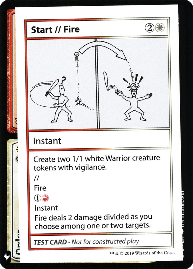 Start // Fire [Mystery Booster Playtest Cards] | Local Legends