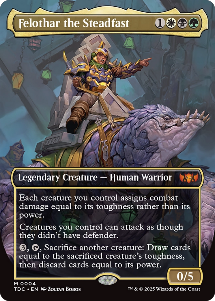 Felothar the Steadfast (Borderless) [Tarkir: Dragonstorm Commander] | Local Legends