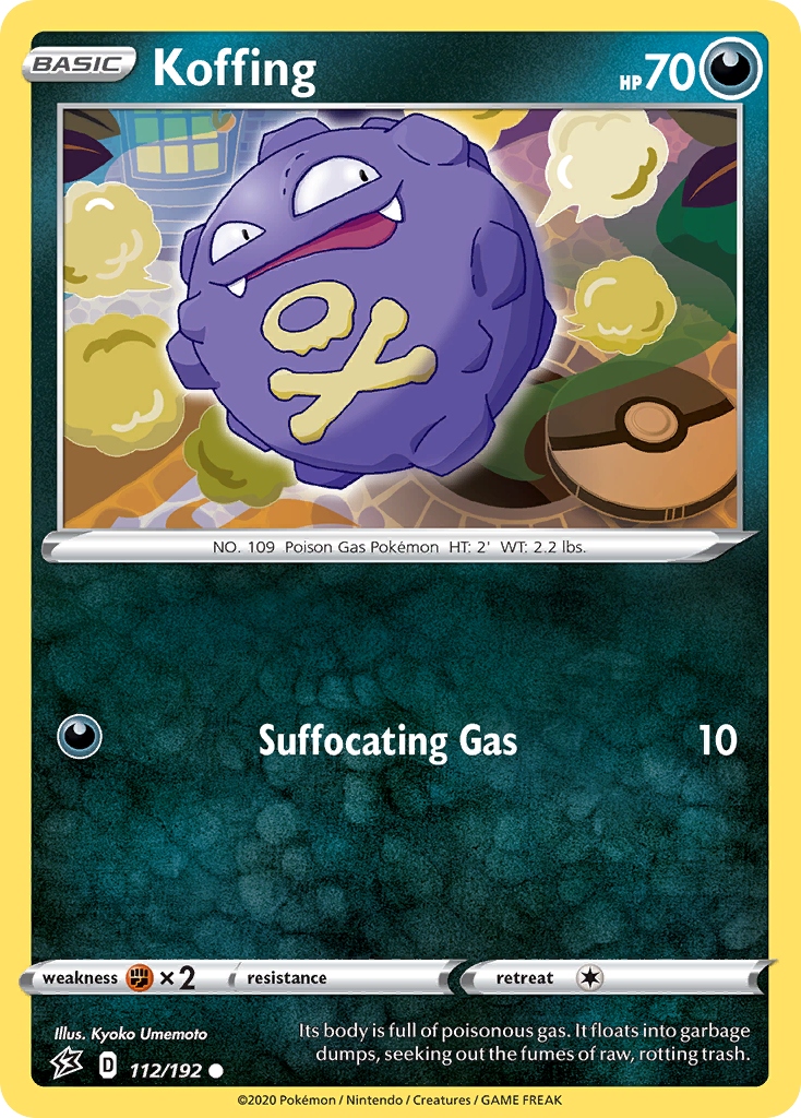 Koffing (112/192) [Sword & Shield: Rebel Clash] | Golgari Games