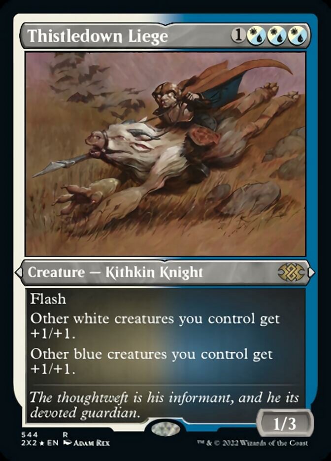 Thistledown Liege (Foil Etched) [Double Masters 2022] | Local Legends