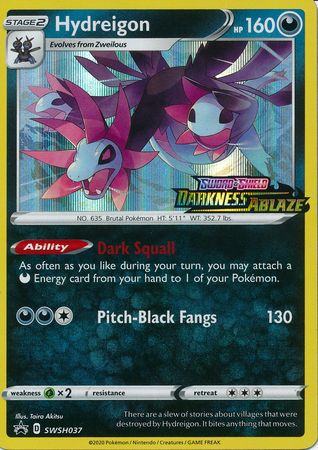 Hydreigon (SWSH037) (Prerelease Promo) [Sword & Shield: Black Star Promos] | Local Legends